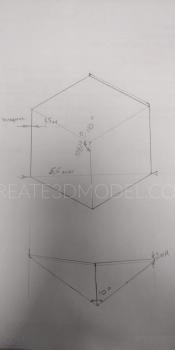 Geometrical panel (PGM_0191) 3D model for CNC machine
